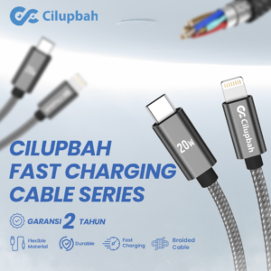 CILUPBAH Braided Charger Kabel Data Type C to Lightning For iPh (1)
