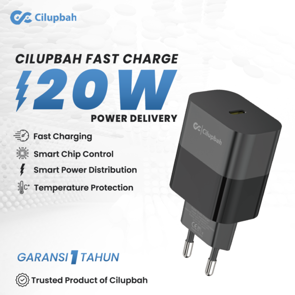 CP charger black 20W 1